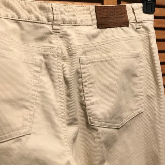 Lauren Ralph Lauren Cream Corduroy Jeans - Picture 10 of 12